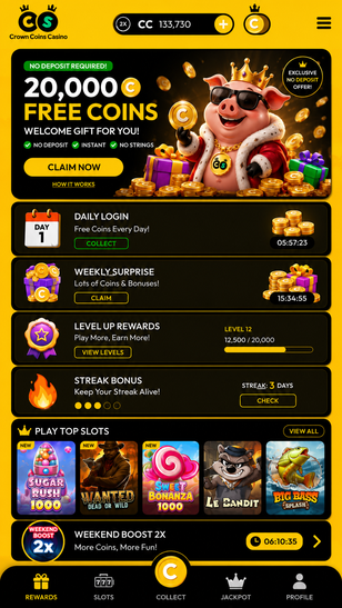 crown coins casino Gameplay