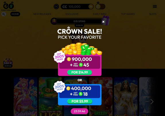 crown coins casino Jeu